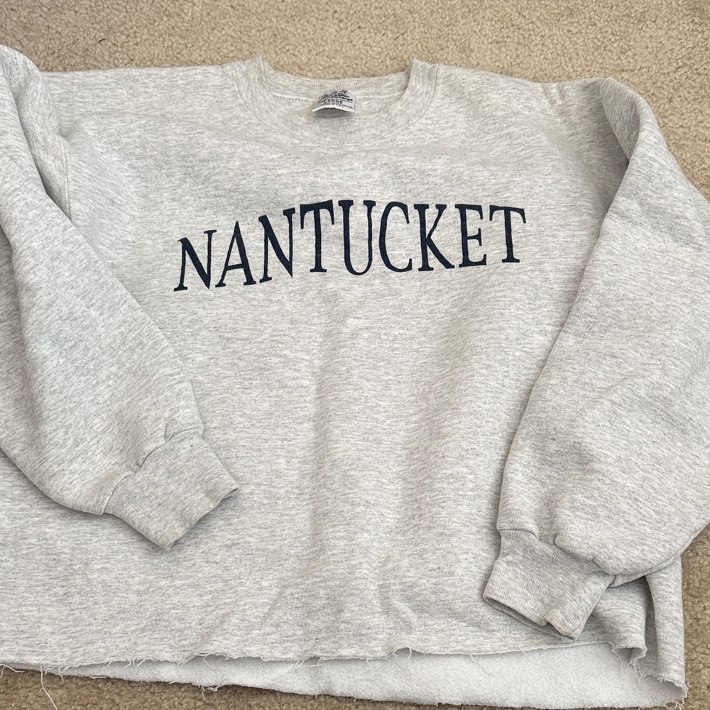 Vintage cropped Nantucket sweatshirt